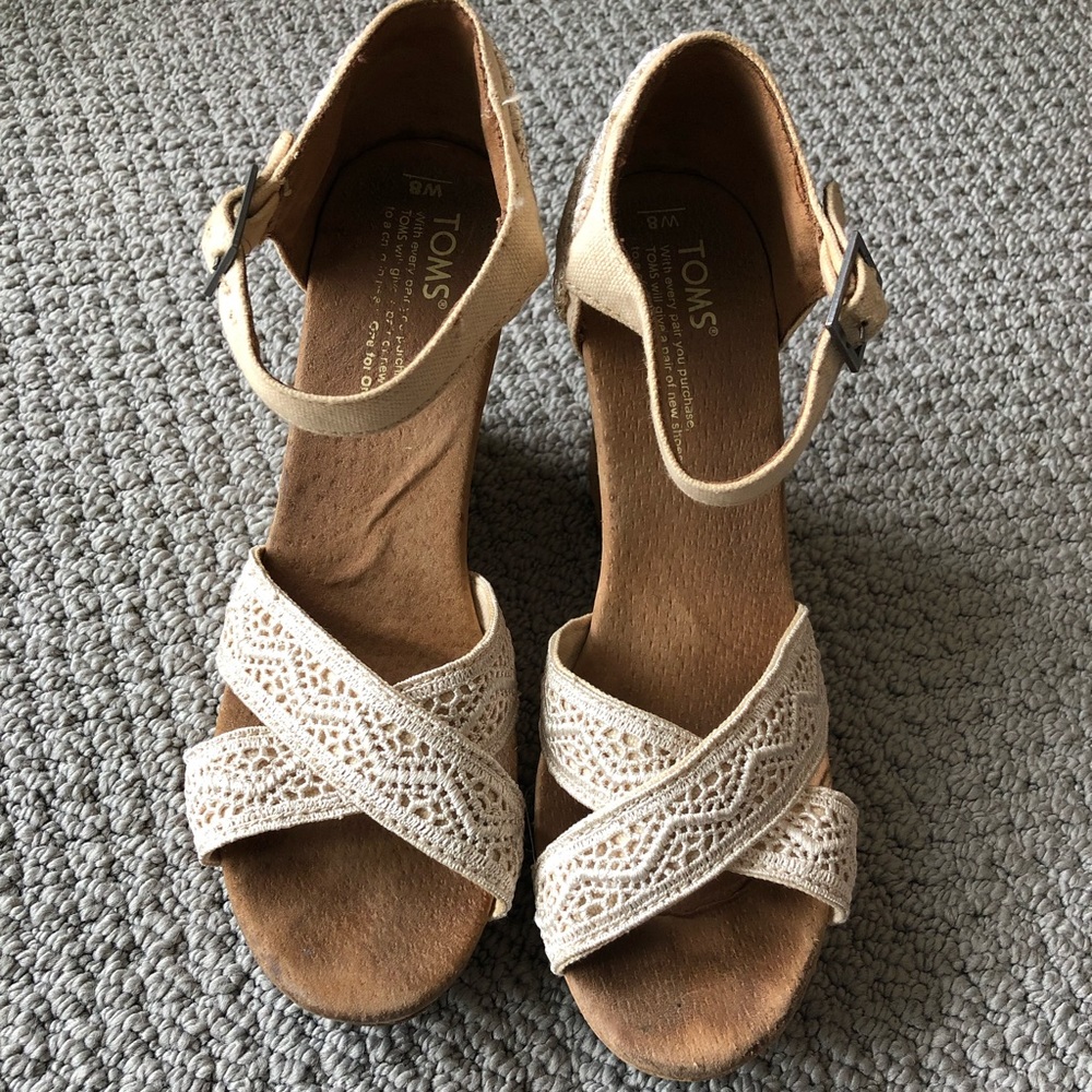 TOMS Crochet Wedges
